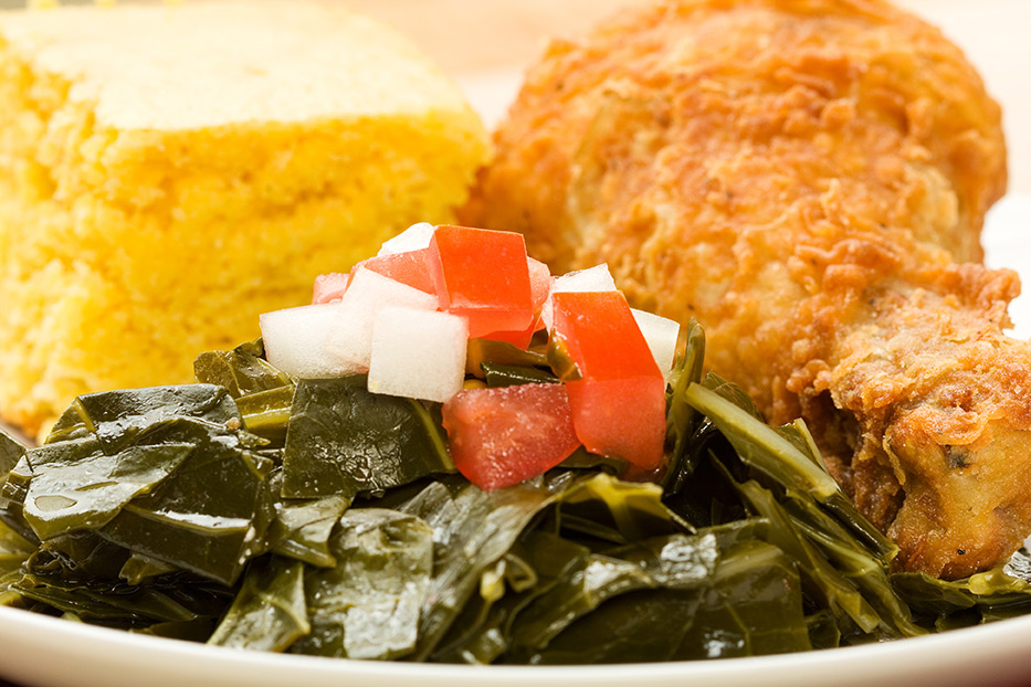 Soul food plate Reynolds Cafe