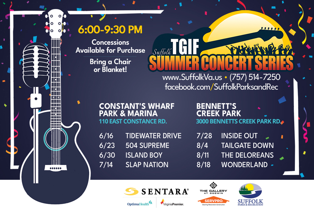 TGIF Summer Concert Series 2023 Tidewater Drive Visit Suffolk Virginia