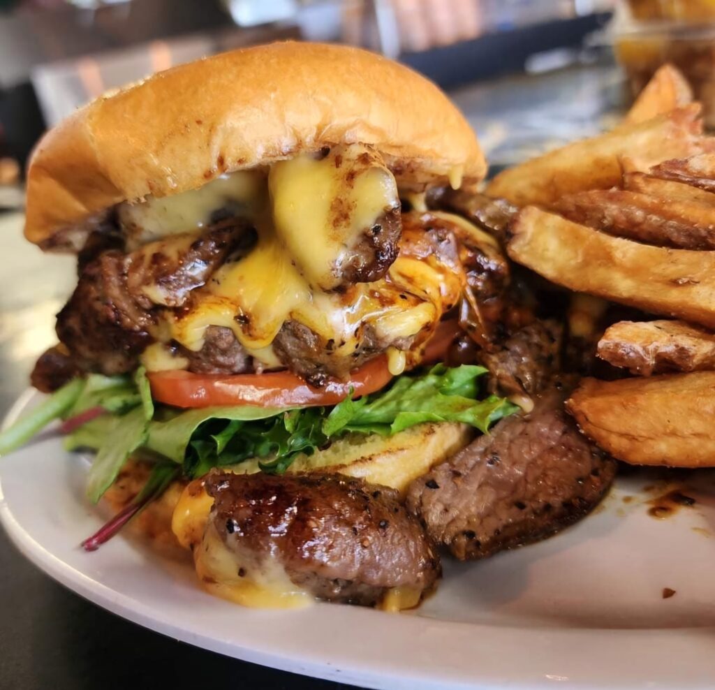 Burger plate from Gourmet Burger Bistro