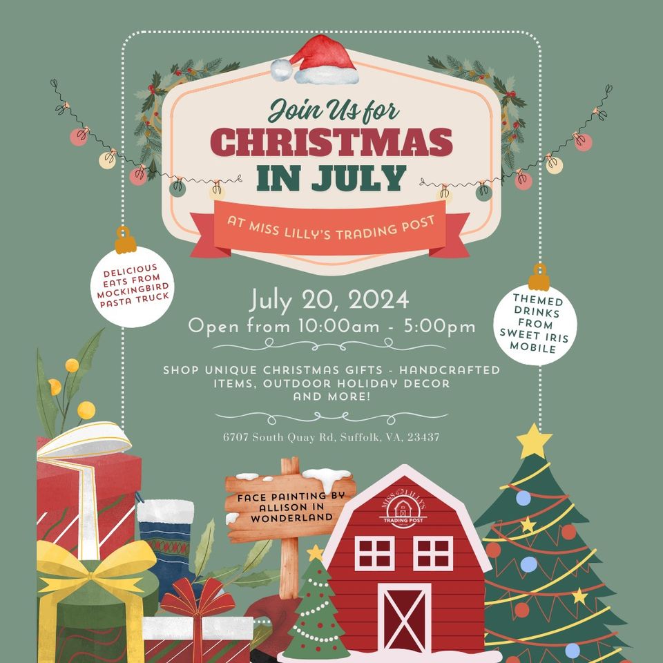 Christmas in July Flyer