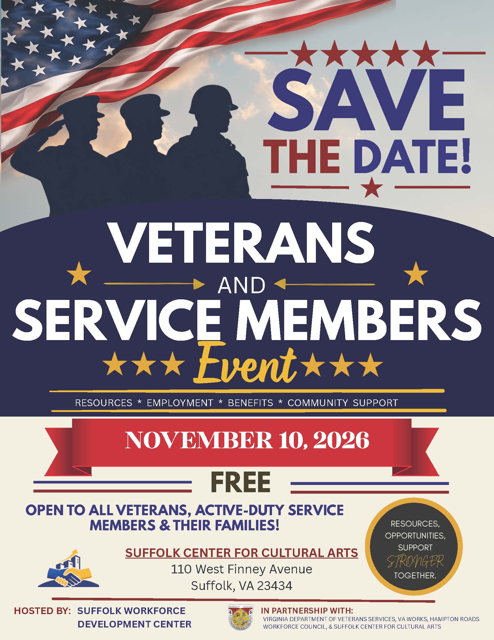 SAVE THE DATE VETERANS EVENT